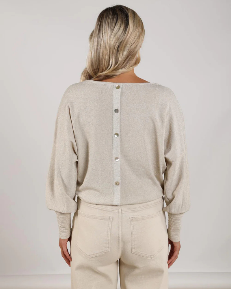 Jorien Pullover Lurex Zand Jorien Pullover Lurex Zand