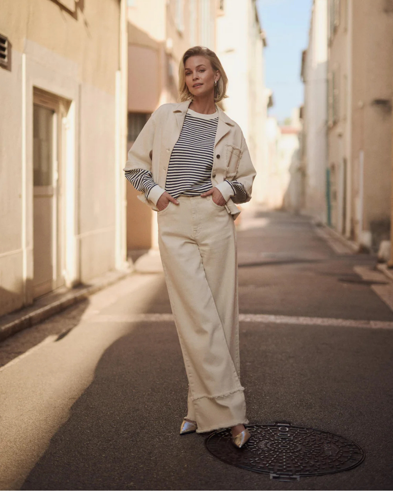 Shay Pants Ruffle Off White Shay Pants Ruffle Off White