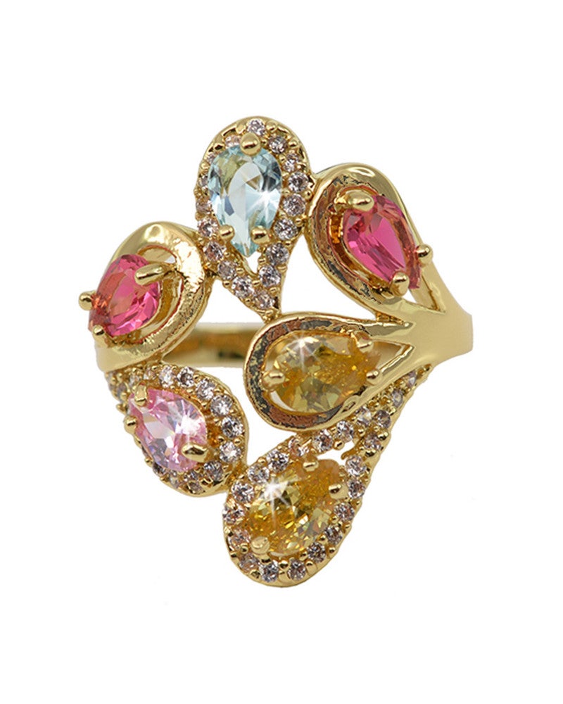 Cocktail Ring Goud Cocktail Ring Goud