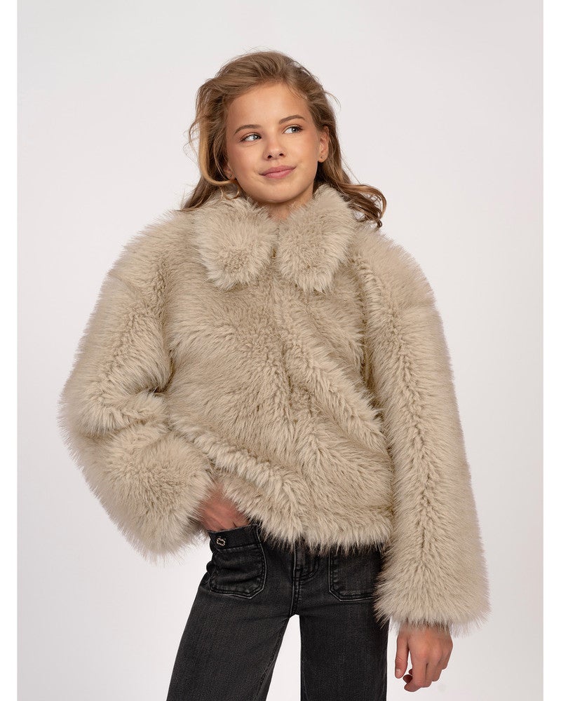 Noes Fur Coat Off White Noes Fur Coat Off White