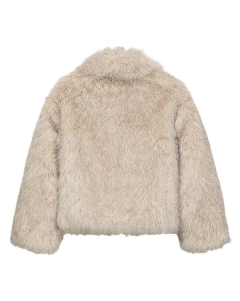 Noes Fur Coat Off White Noes Fur Coat Off White