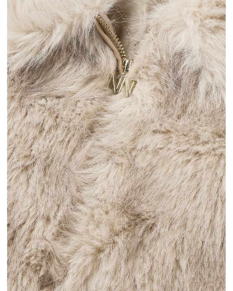 Noes Fur Coat Off White Noes Fur Coat Off White