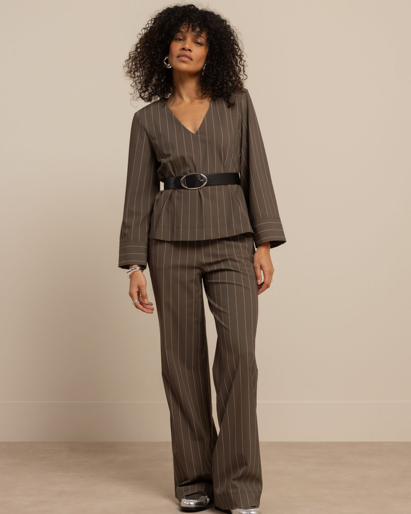 Cilou stripe top Groen Cilou stripe top Groen