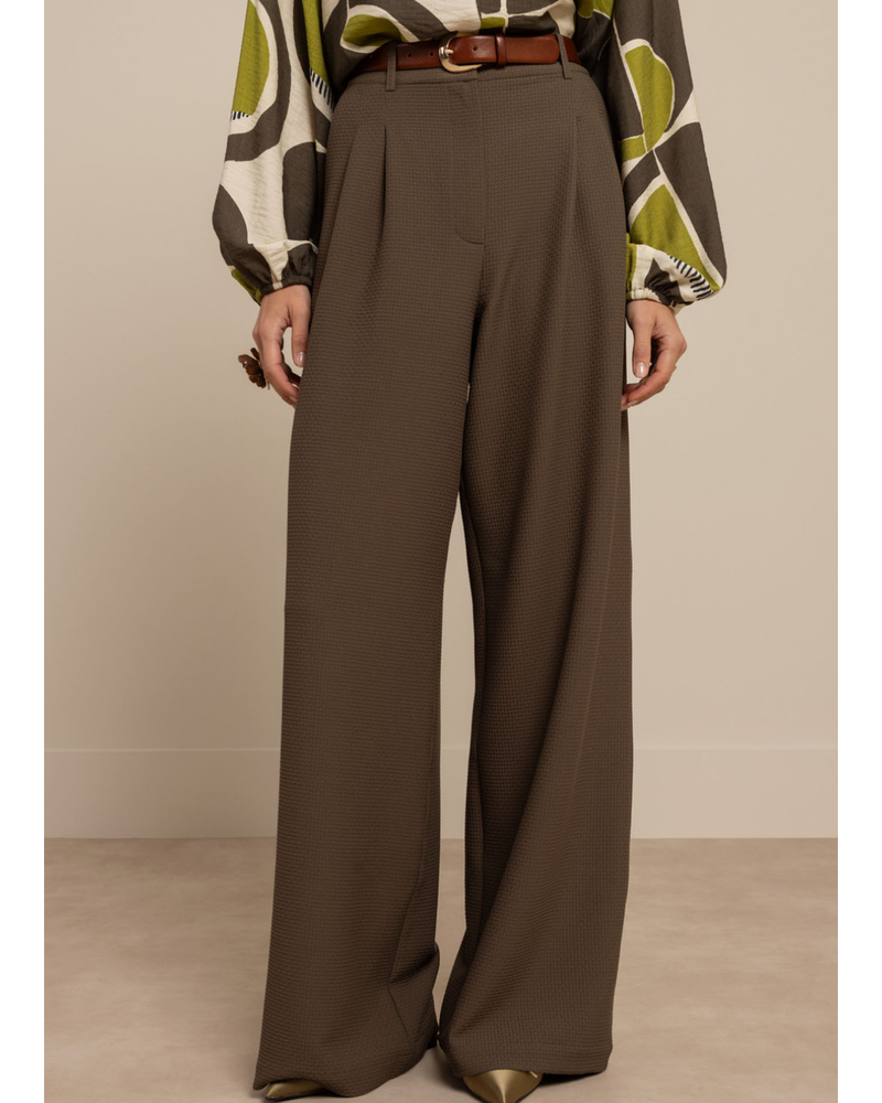 Skye waffle trousers Groen Skye waffle trousers Groen