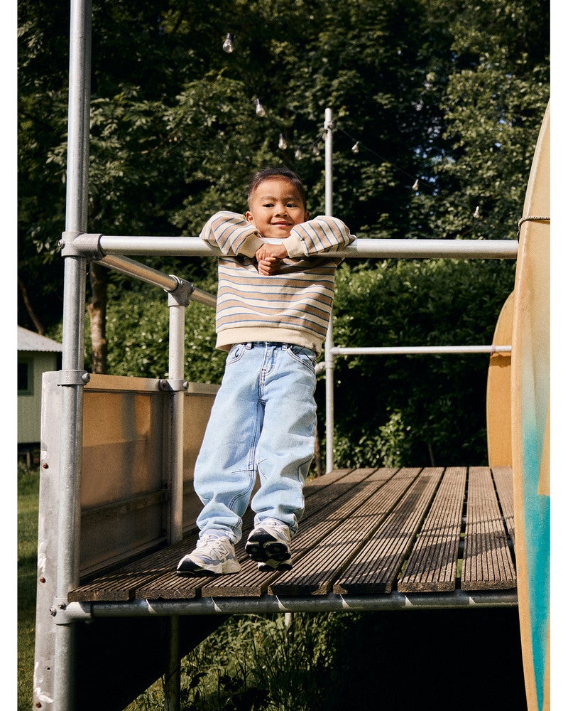 Oversized Sweater Big Stripe Zand Oversized Sweater Big Stripe Zand