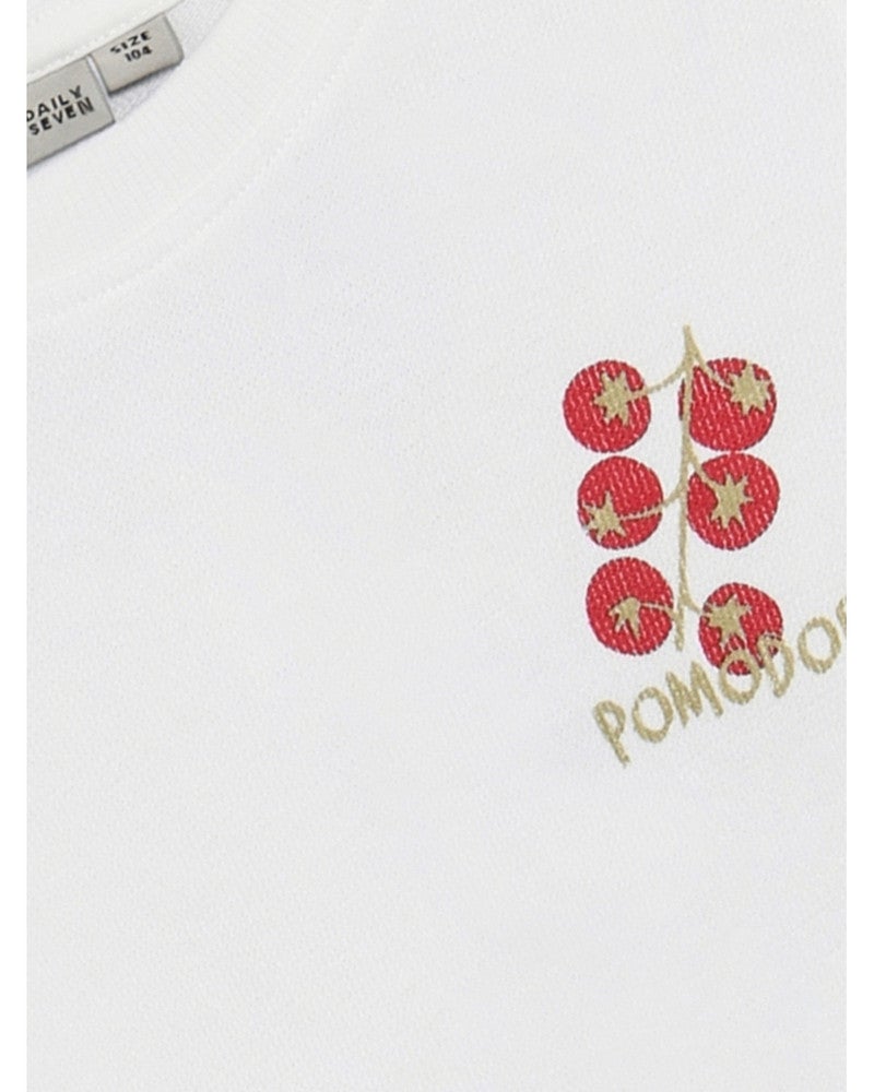 T-shirt Backprint Pomodori Wit 1 T-shirt Backprint Pomodori Wit 1