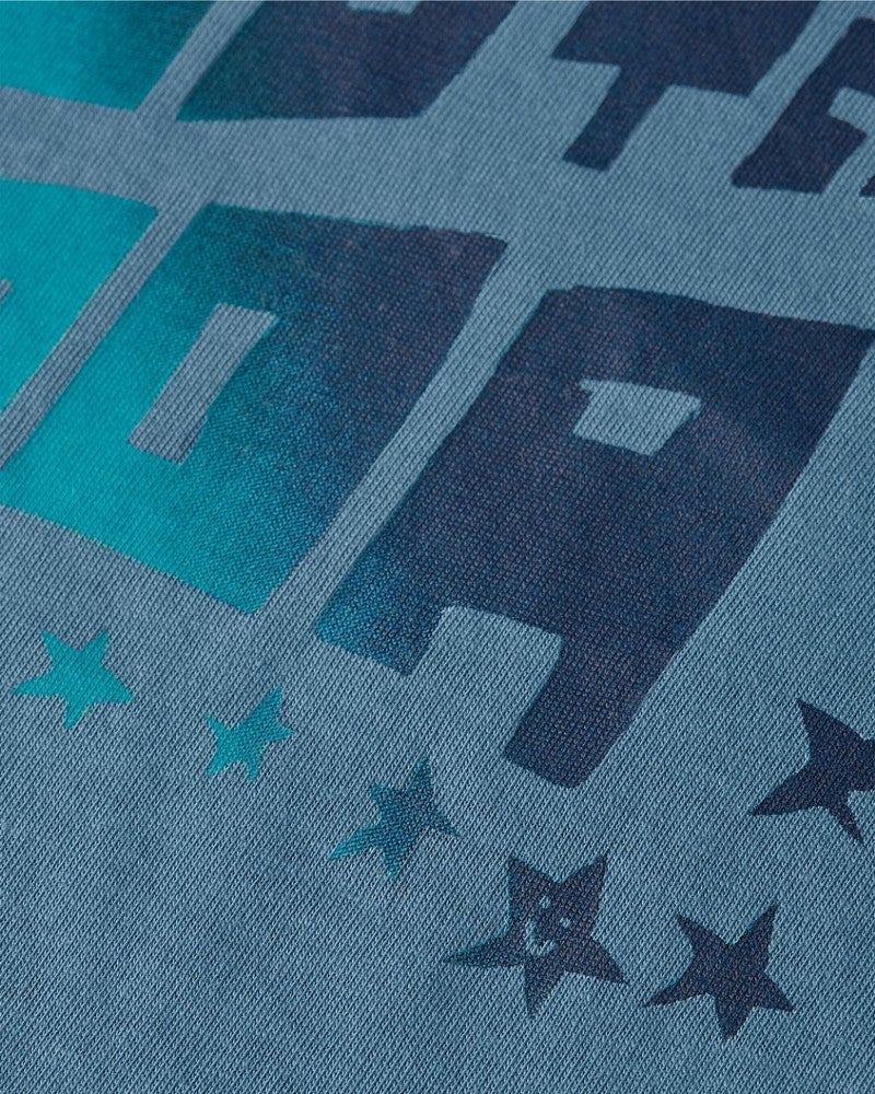 Front artwork regularfit Tshirt Blauw Front artwork regularfit Tshirt Blauw