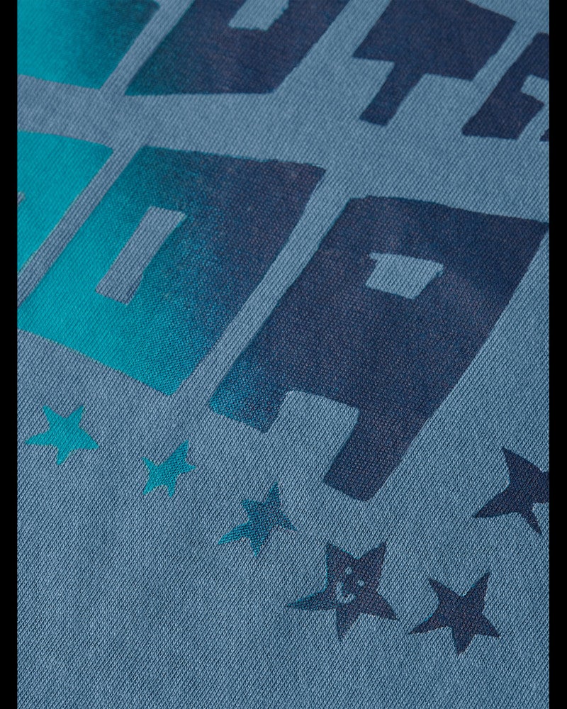 Front artwork regularfit Tshirt Blauw Front artwork regularfit Tshirt Blauw