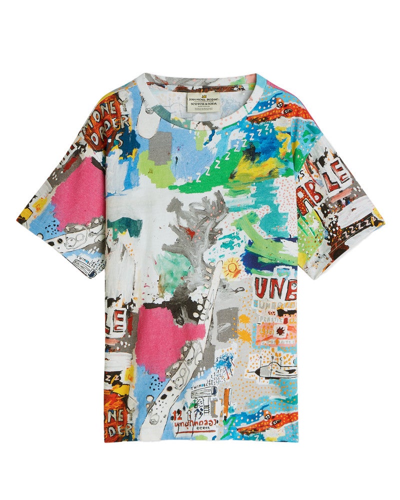 Basquiat printed relaxedfit Tshirt Multi Basquiat printed relaxedfit Tshirt Multi