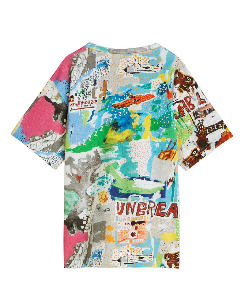 Basquiat printed relaxedfit Tshirt Multi Basquiat printed relaxedfit Tshirt Multi