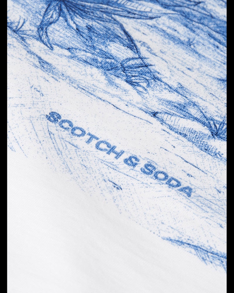 Front artwork relaxedfit Tshirt Wit 1 Front artwork relaxedfit Tshirt Wit 1