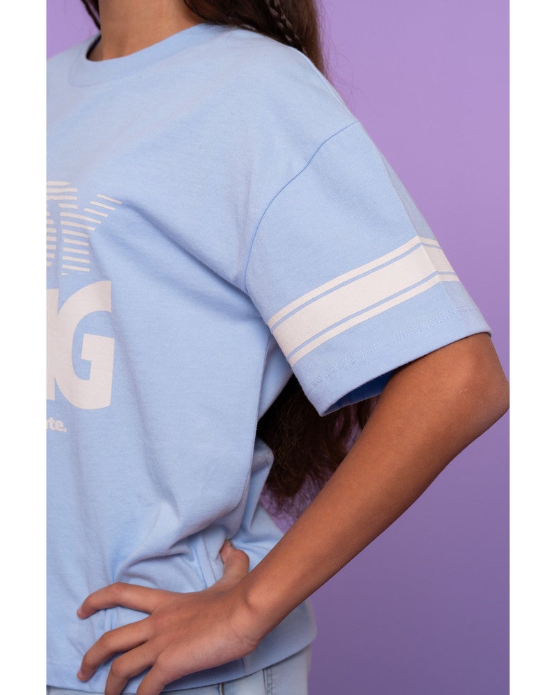T-shirt easy going Licht Blauw T-shirt easy going Licht Blauw