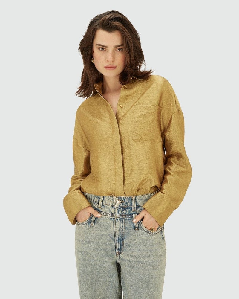LUCILLA oversized blouse Goud LUCILLA oversized blouse Goud