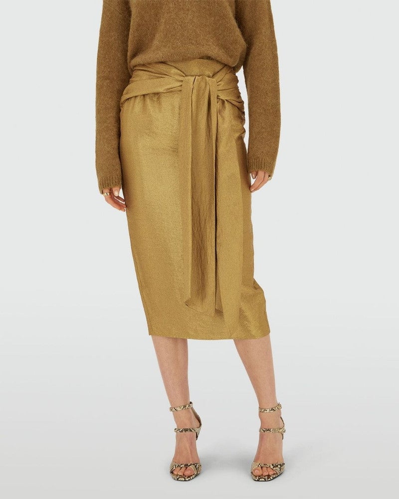 JAIME fitted midirok Goud JAIME fitted midirok Goud