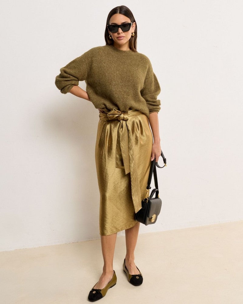 JAIME fitted midirok Goud JAIME fitted midirok Goud