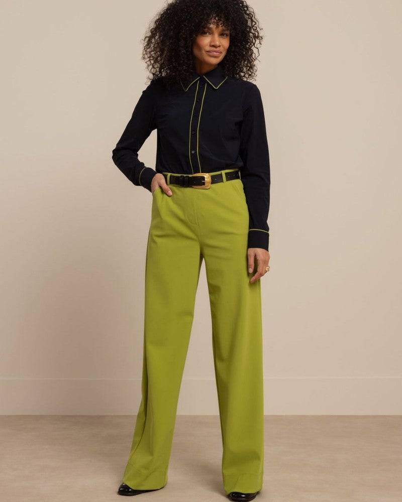 Lexie bonded trousers fel Groen Lexie bonded trousers fel Groen