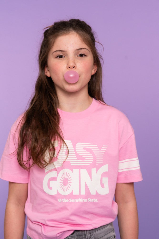 T-shirt easy going Roze T-shirt easy going Roze