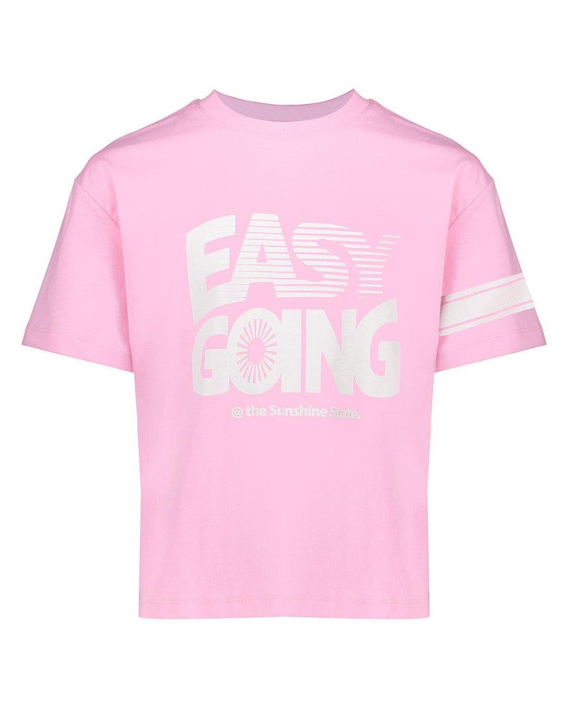T-shirt easy going Roze T-shirt easy going Roze