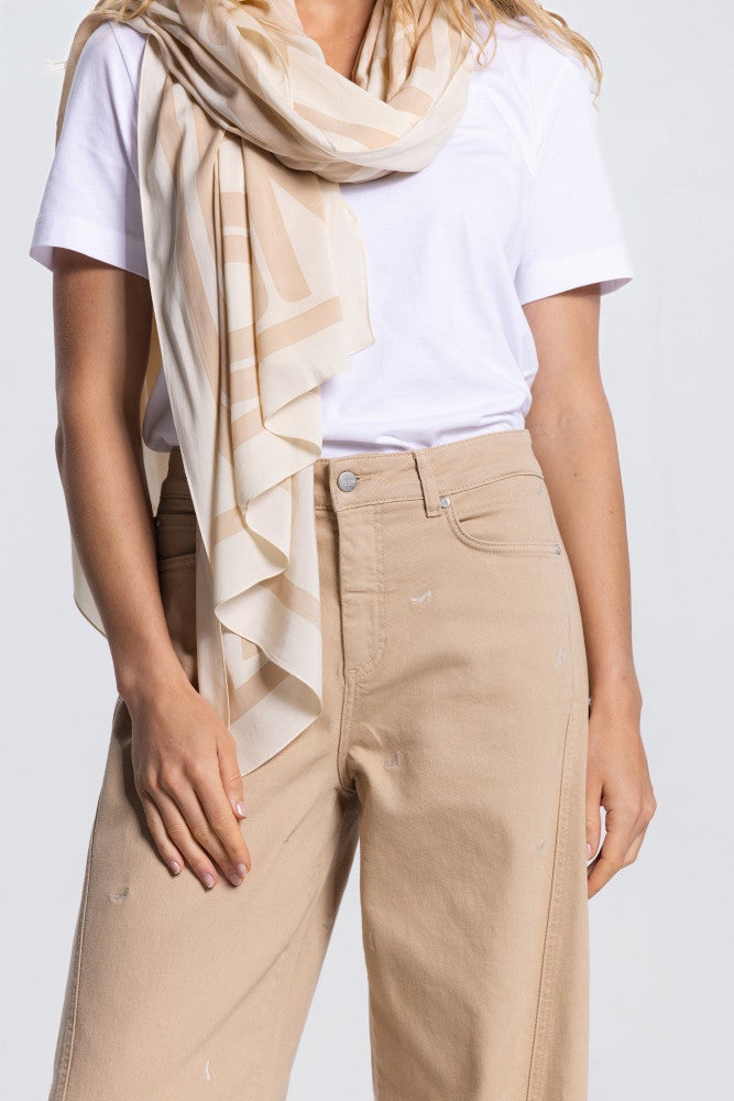 SCARF VTT 904 printed Ecru SCARF VTT 904 printed Ecru