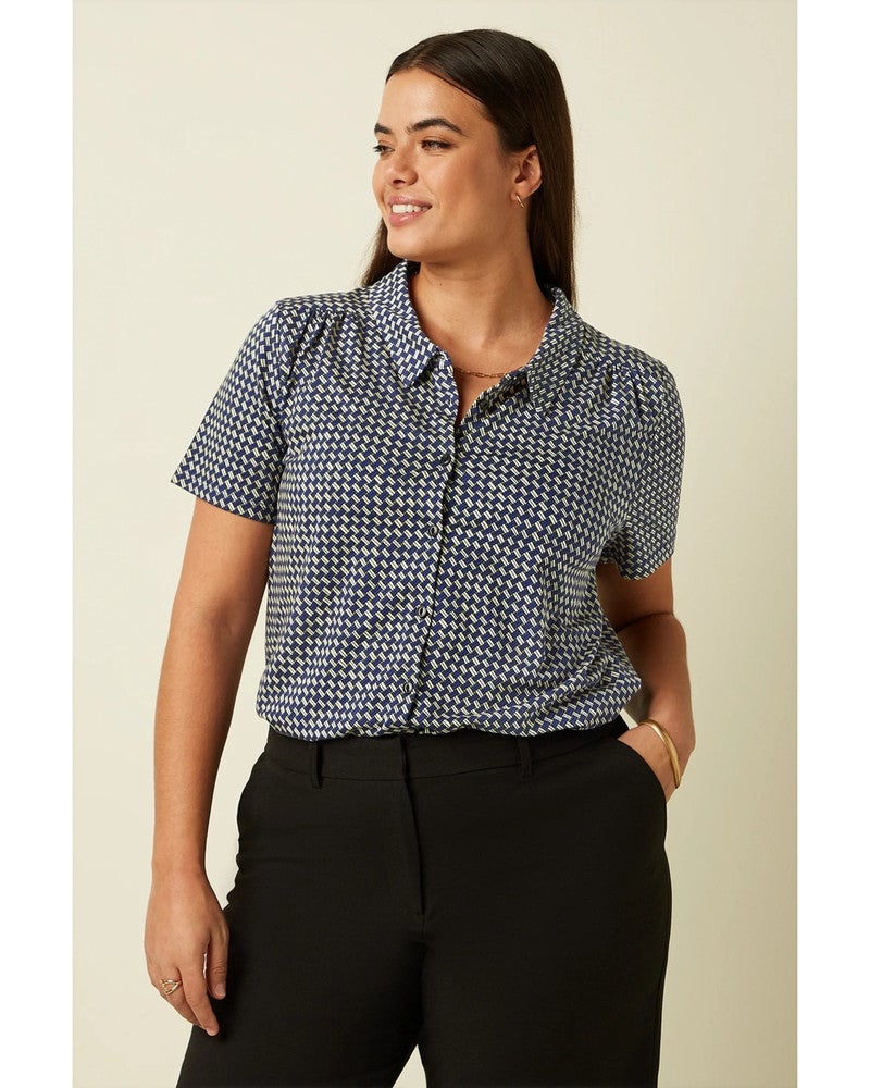 Maisie Blouse Blizzy Blauw Maisie Blouse Blizzy Blauw