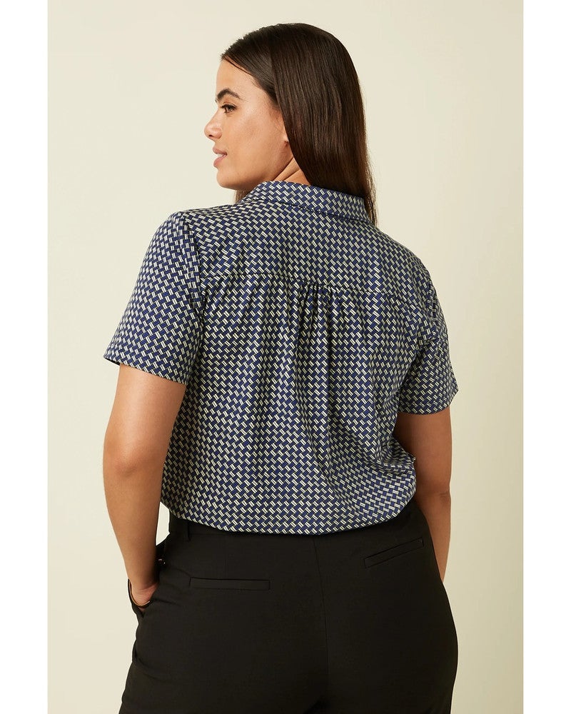 Maisie Blouse Blizzy Blauw Maisie Blouse Blizzy Blauw