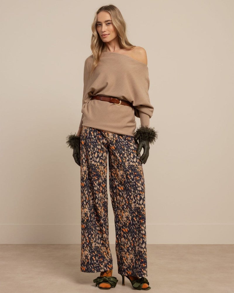 Linde pullover off-shoulder Beige Linde pullover off-shoulder Beige