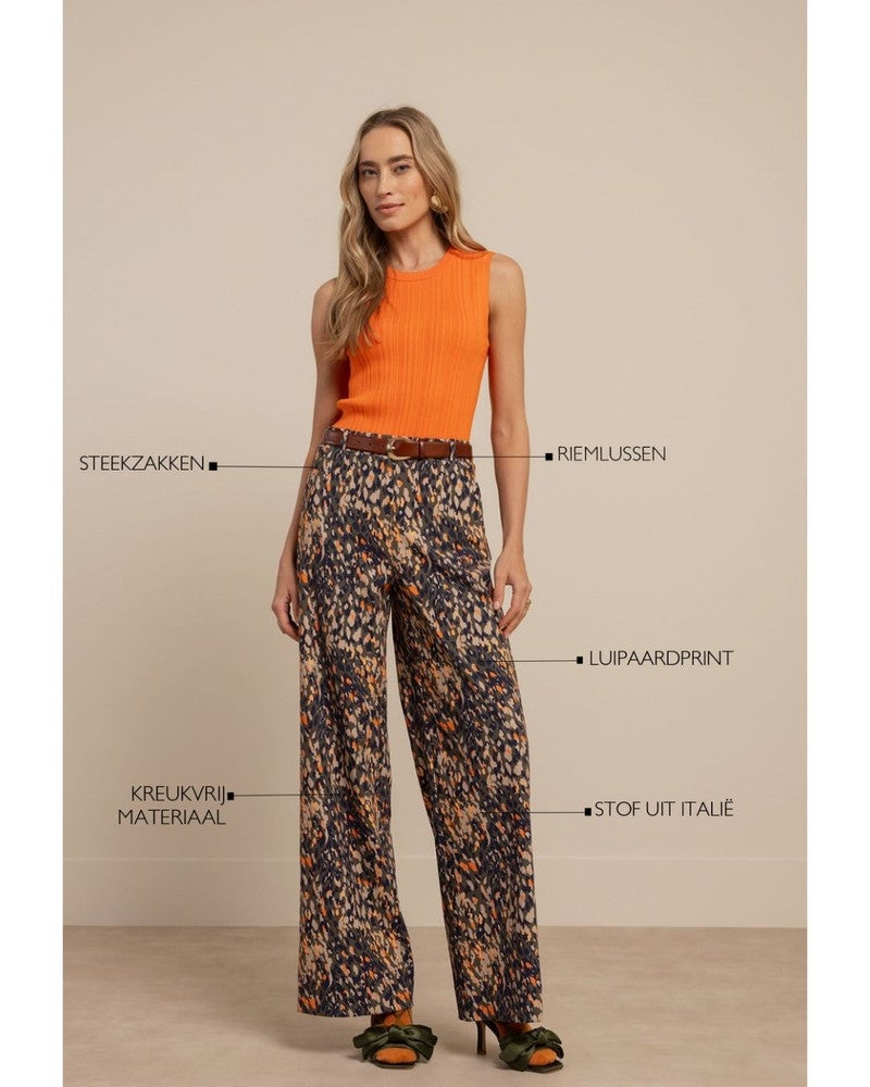 Lexie leopard trousers Multi Lexie leopard trousers Multi