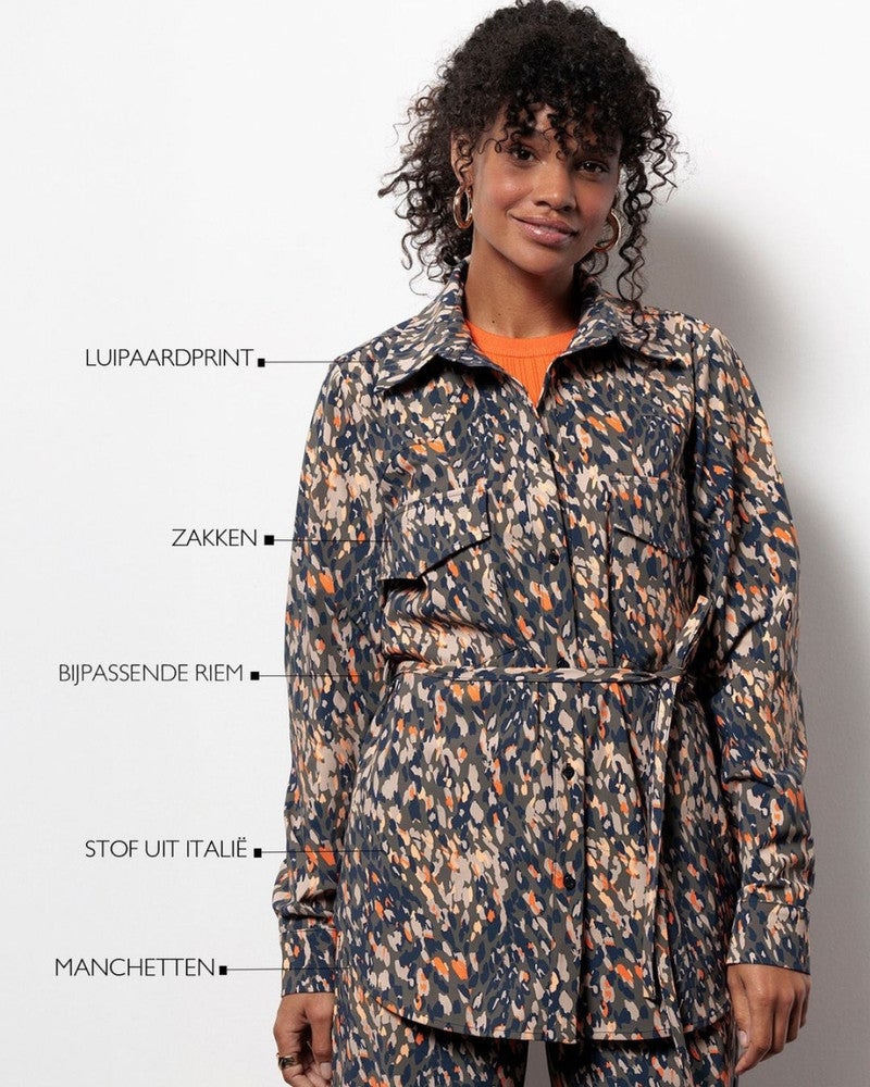 Bodil leopard jacket Multi Bodil leopard jacket Multi