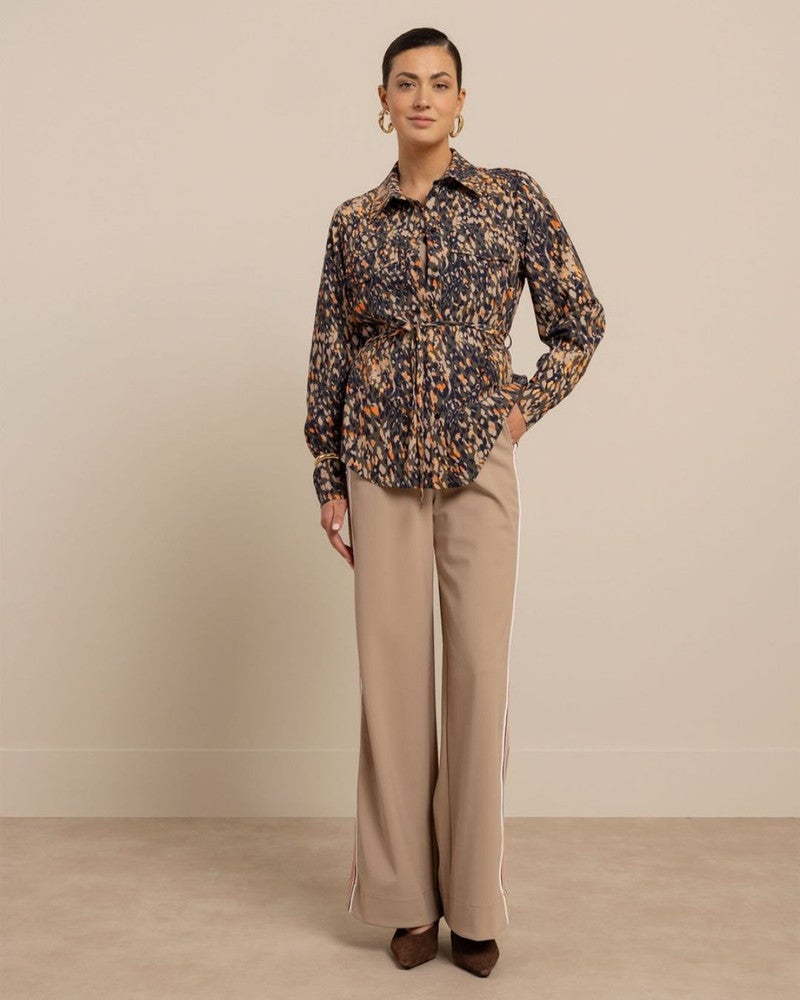 Trainer bonded tape trousers Beige Trainer bonded tape trousers Beige