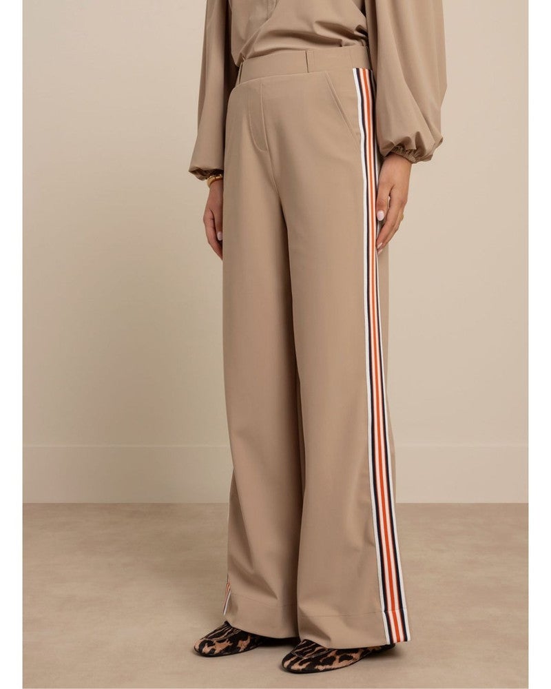 Trainer bonded tape trousers Beige Trainer bonded tape trousers Beige