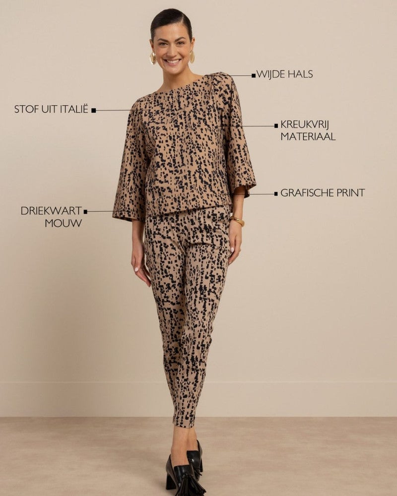 Ilja block top Beige Ilja block top Beige