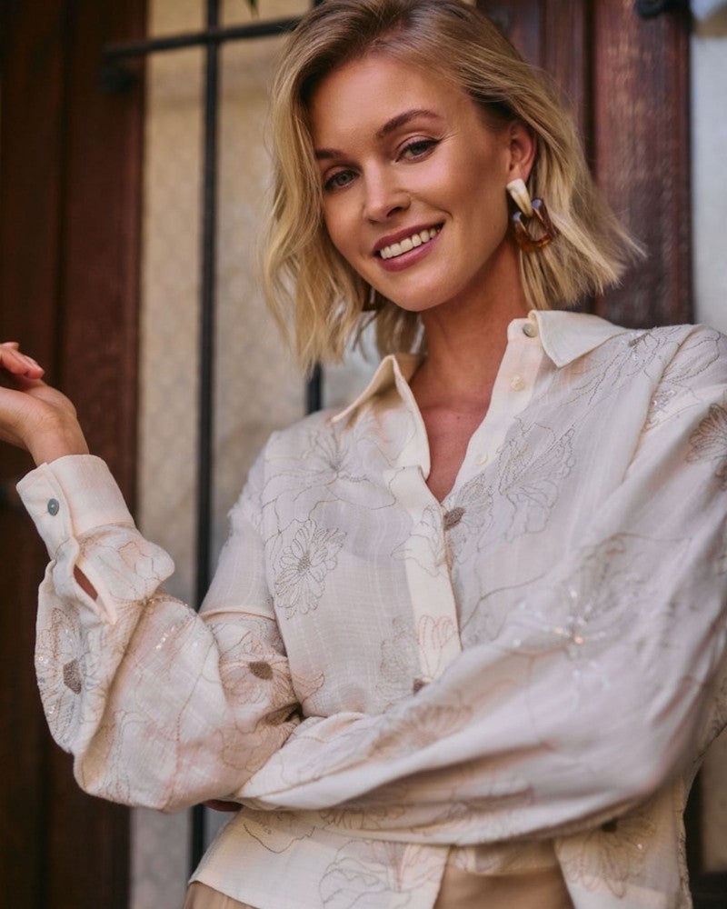 Adora Blouse Embroidery Off White Adora Blouse Embroidery Off White