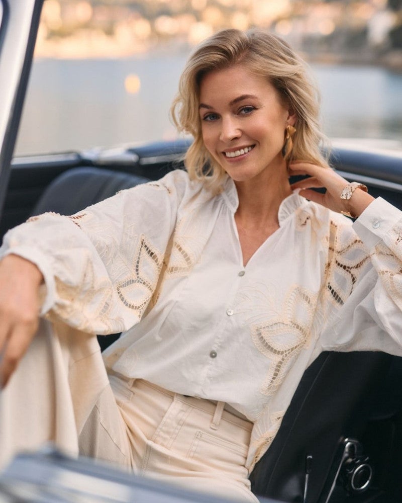 Bridget Blouse Embroidery Off White Bridget Blouse Embroidery Off White