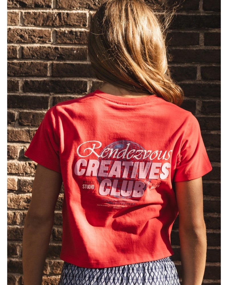 10sixteen T-shirt SS Cherry Rood 10sixteen T-shirt SS Cherry Rood