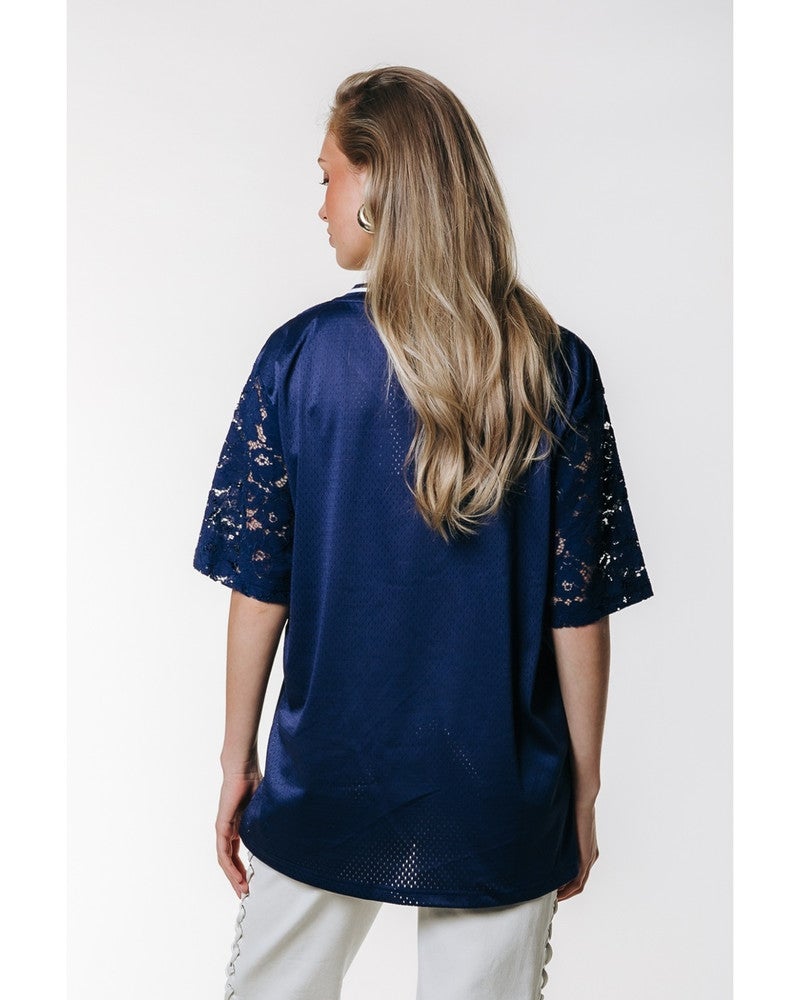 Tayla 33 Football T-shirt Blauw Tayla 33 Football T-shirt Blauw