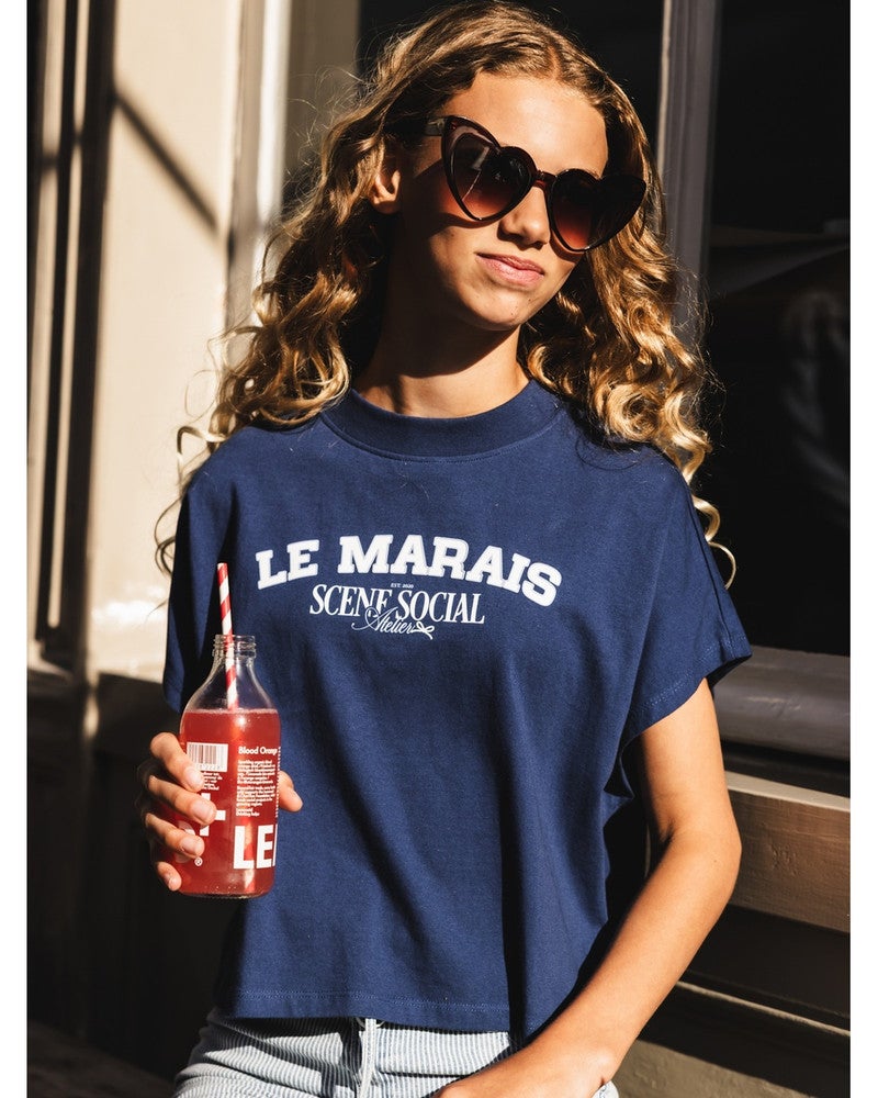 10sixteen T-shirt SS Marais Donker Blauw 10sixteen T-shirt SS Marais Donker Blauw