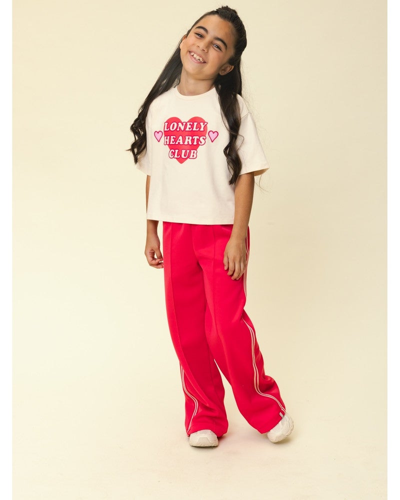 Little T-shirt SS Lonely Heart Off White Little T-shirt SS Lonely Heart Off White