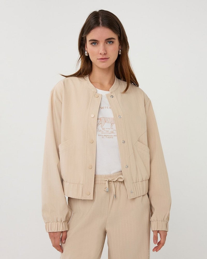Bomber pinstripe Zand Bomber pinstripe Zand