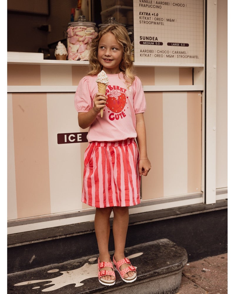 Little T-shirt SS Berry Roze Little T-shirt SS Berry Roze