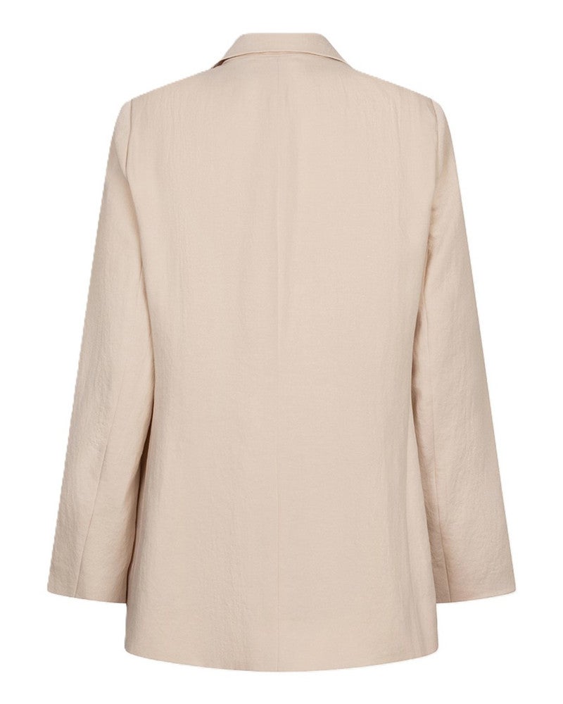 Blazer fine crinkle Zand Blazer fine crinkle Zand