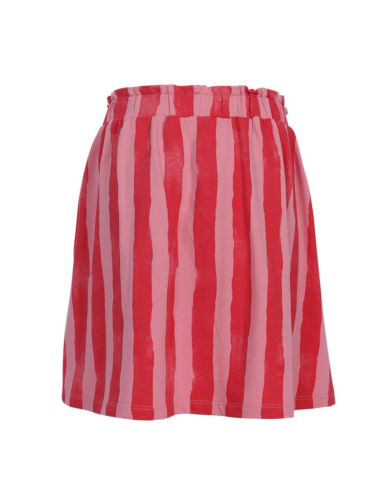 Little Striped Sweat Skirt Painted Roze Little Striped Sweat Skirt Painted Roze