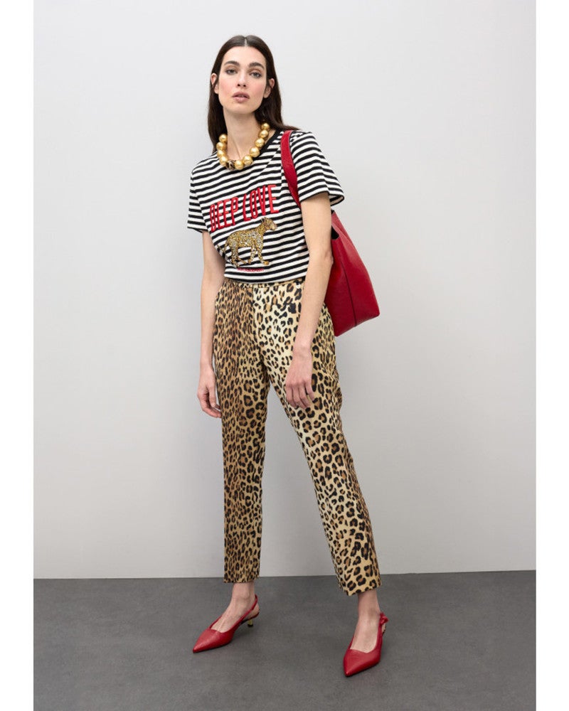 Animal Print cropped Trouser Bruin 1 Animal Print cropped Trouser Bruin 1
