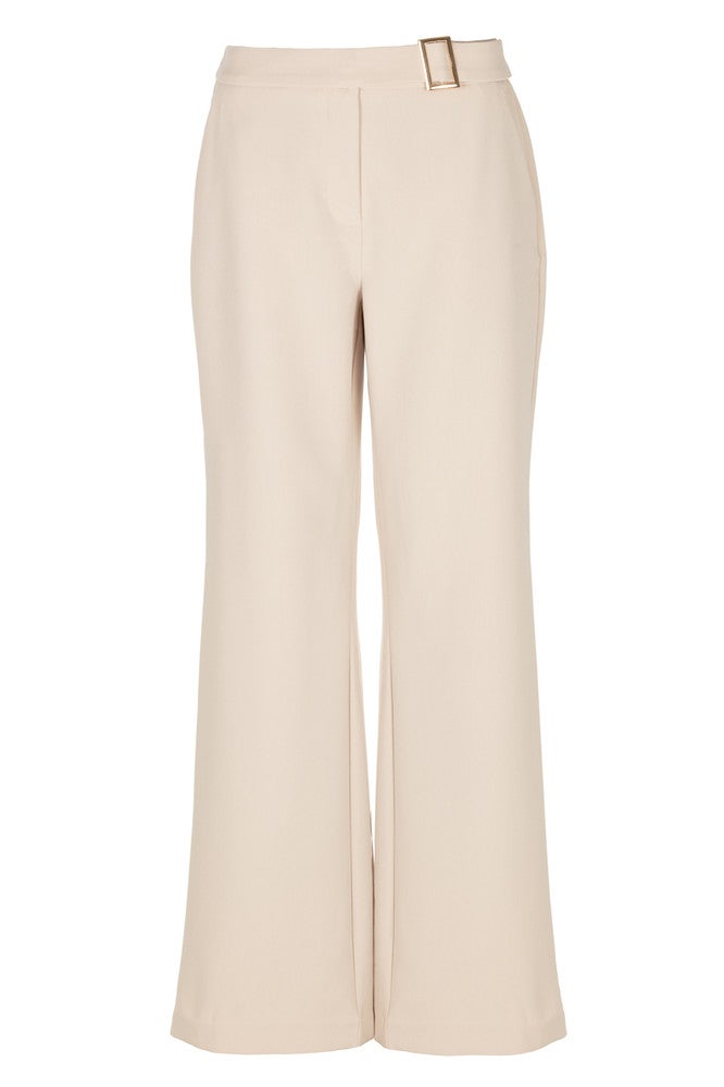Lolani Buckle Trouser Beige Lolani Buckle Trouser Beige
