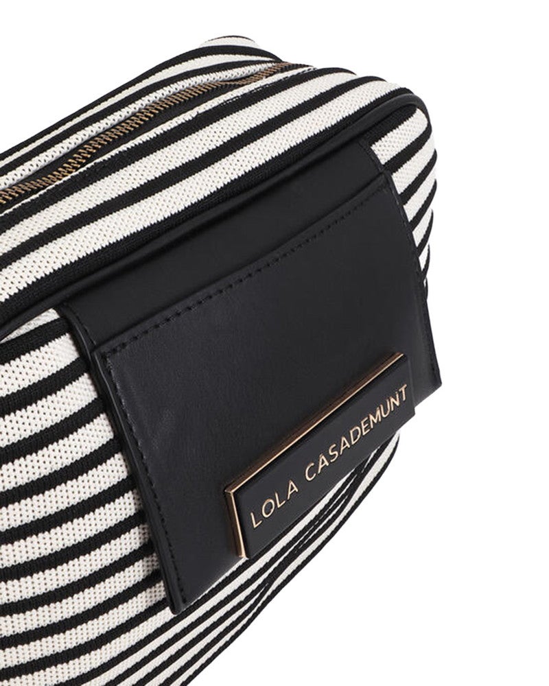 Striped Crossbody Bag Zwart 1 Striped Crossbody Bag Zwart 1