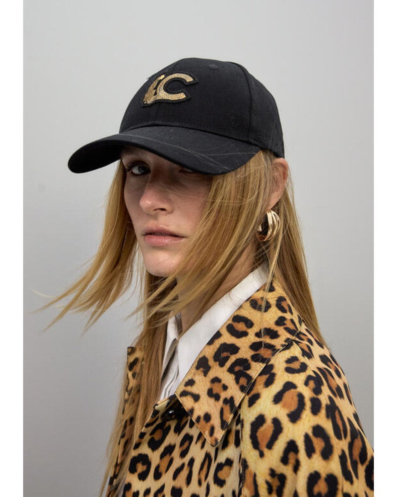 Cap With Leopard Zwart 1 Cap With Leopard Zwart 1