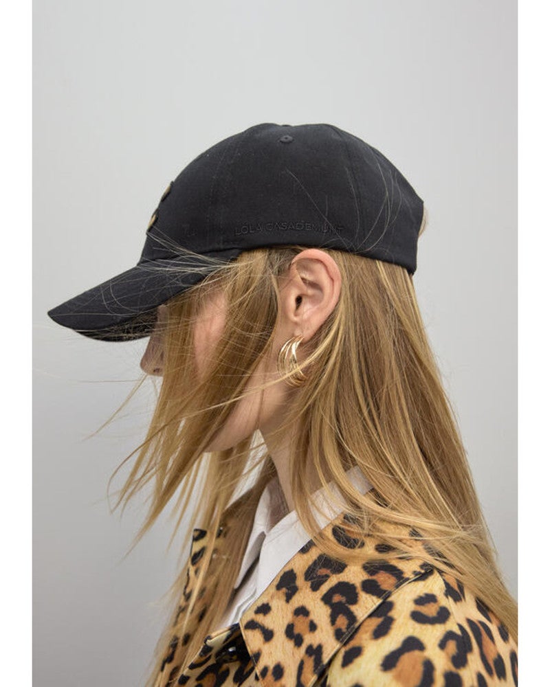 Cap With Leopard Zwart 1 Cap With Leopard Zwart 1