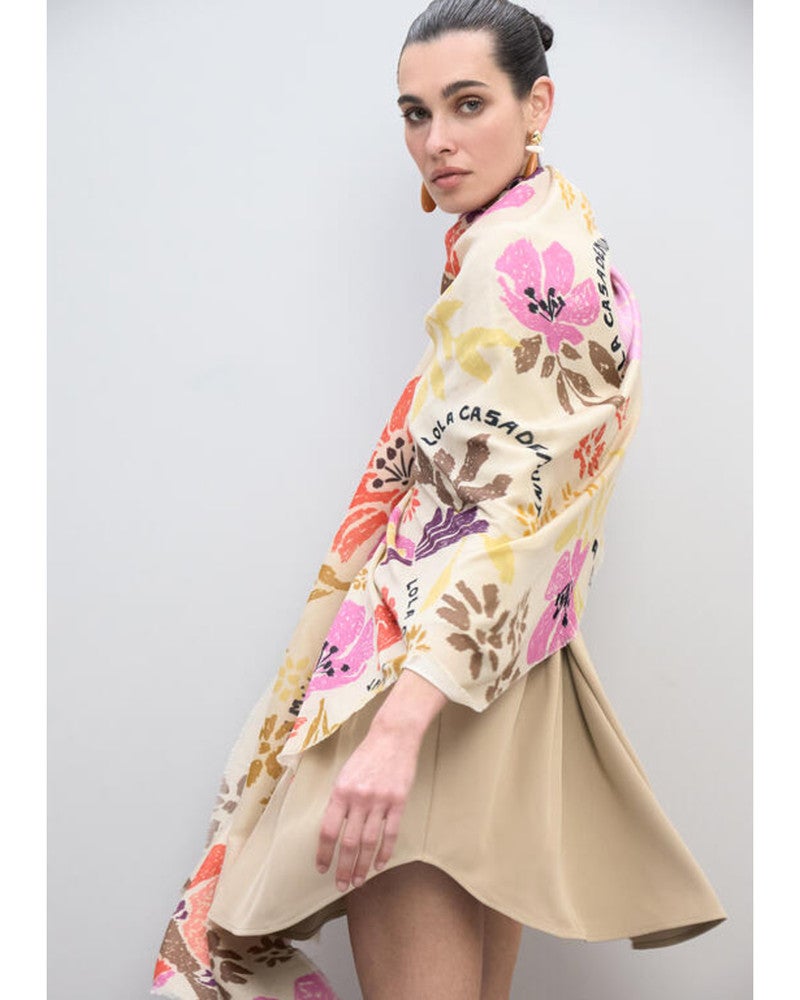 Scarf With Floral Print Scarf With Floral Print