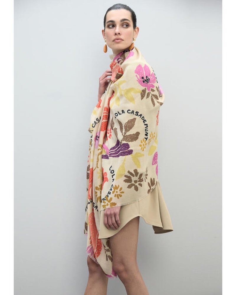 Scarf With Floral Print Scarf With Floral Print