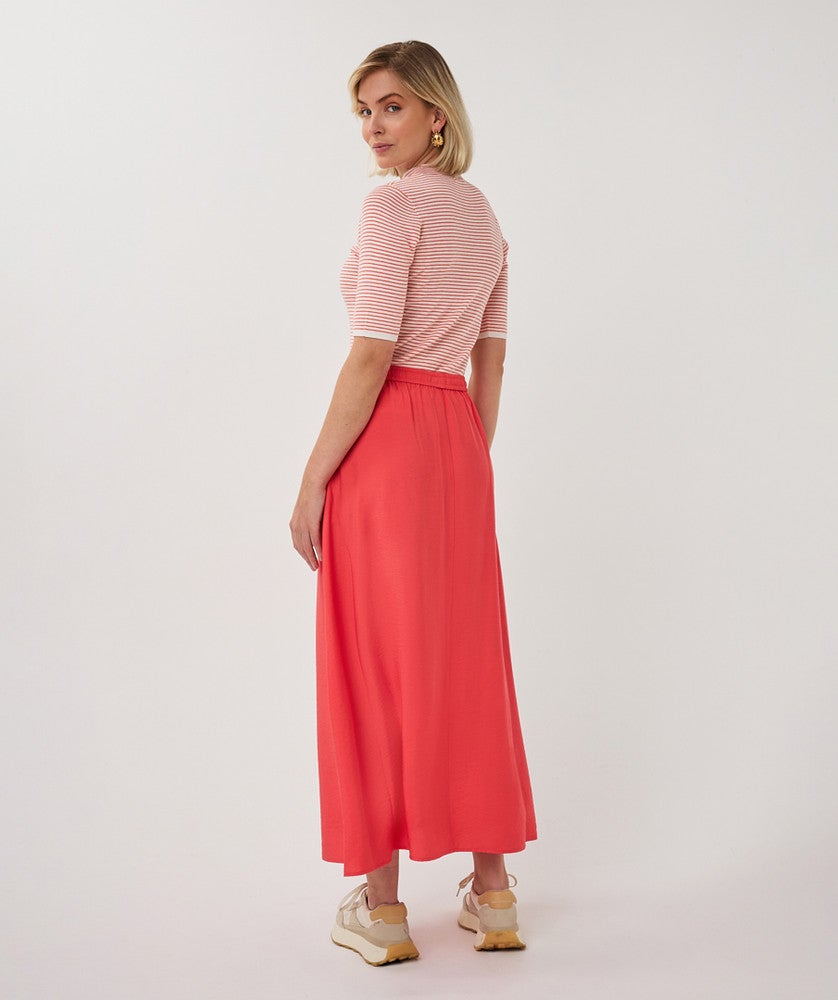 Sweater s/slve striped Rood Sweater s/slve striped Rood