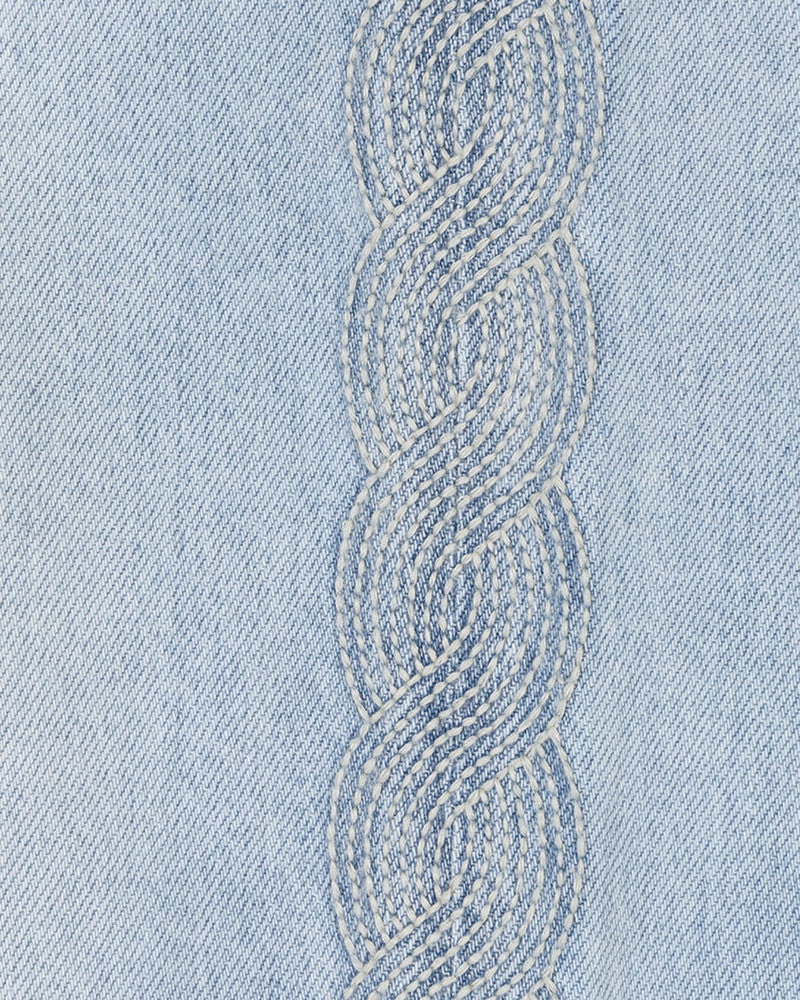 Trousers jeans embroidery Blauw Trousers jeans embroidery Blauw